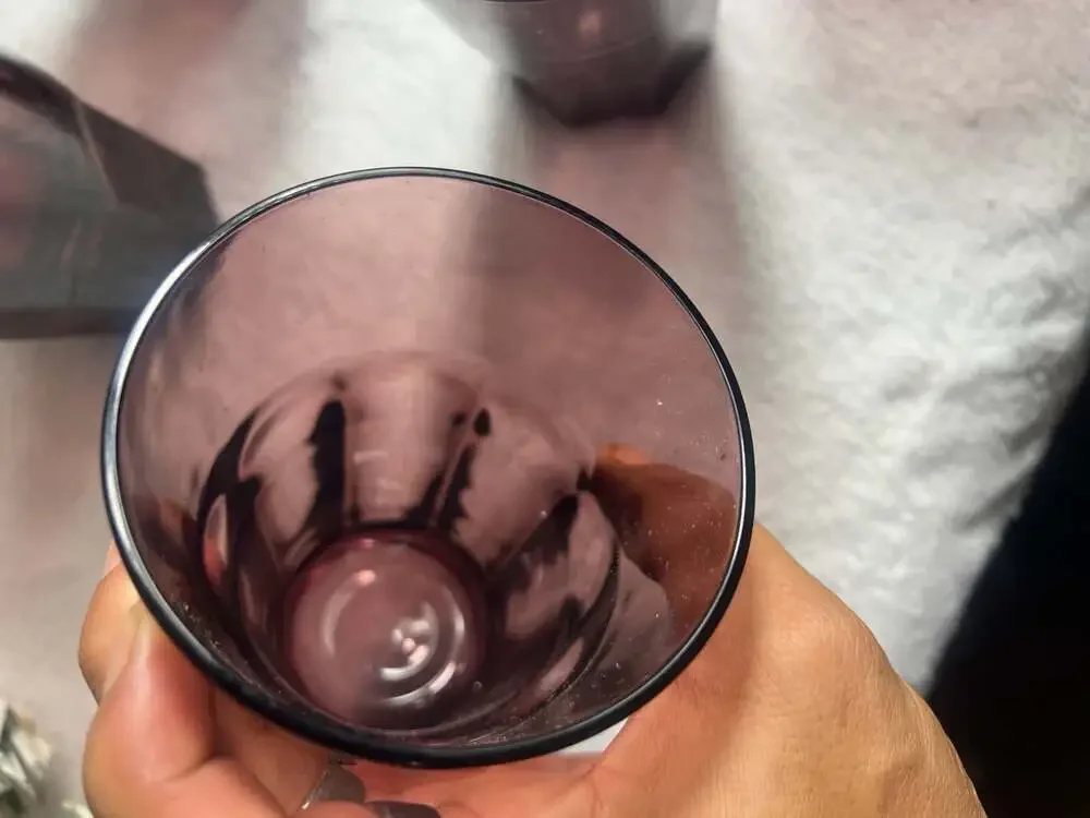 Vintage Libbey Gibraltar Amethyst Purple Glass Tumblers (Set of 6)